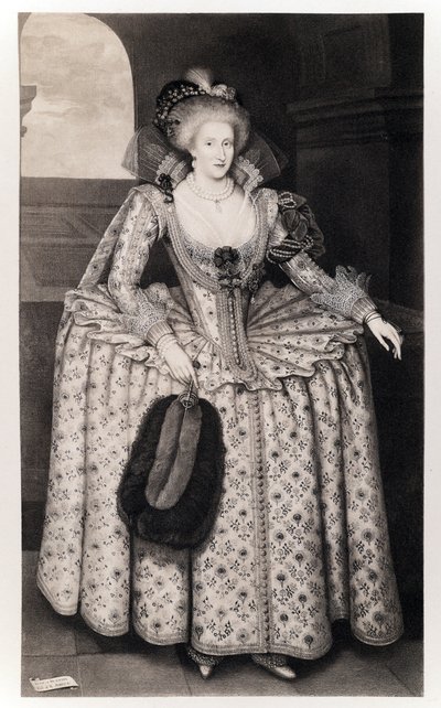 Koningin Anna van Denemarken, (1574-1619) uit 